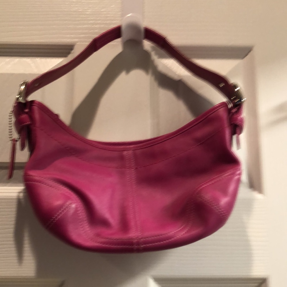 Hot pink Coach purse